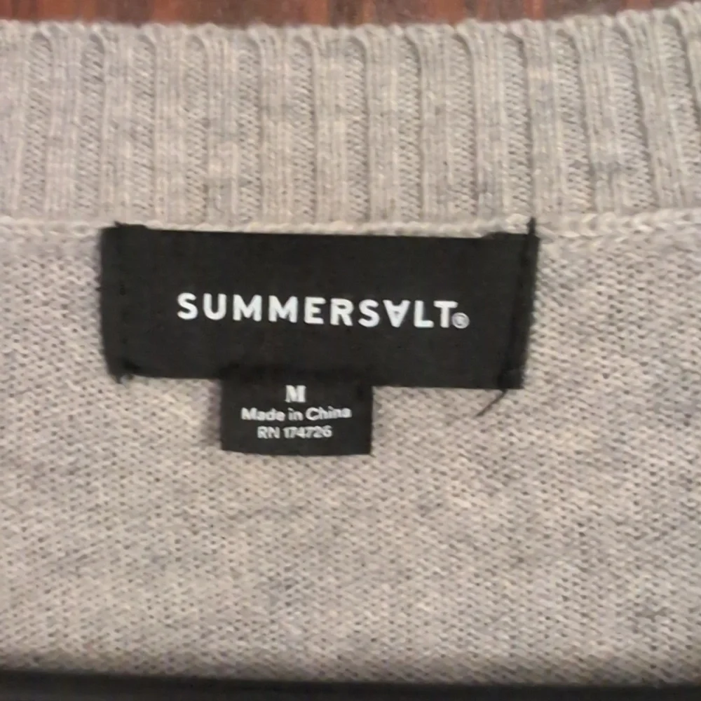 Summersalt Light Gray Extra Fine Merino Wool & Cashmere Sweater Size Medium